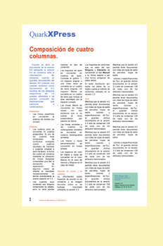 Composición cuatro columnas