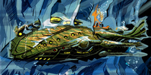 Veinte mil leguas de viaje submarino: El Nautilus aprisionado po