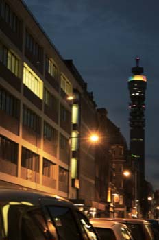 BT Tower de noche, Londres