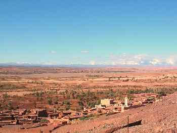 Valle en el Medio Atlas, Marruecos