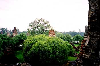 Vista general de Ayutthaya, Tailandia