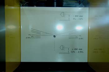 Alineador de faros.  Vista interior