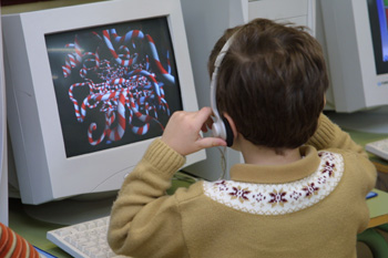 Realizando actividad con el ordenador