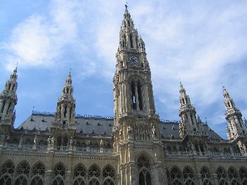 Fachada del Ayuntamiento de Viena