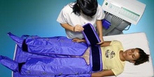 Presoterapia: colocación de complemento en extremidades inferior