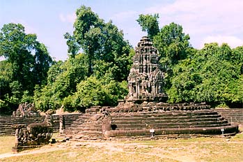 Templo secundario en región Angkor, Camboya
