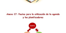 Anexo 19. Pautas para la utilización de la agenda y los planificadores_ESO