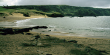Playa de Verdicio en el Cabo de Peñas, Gozón, Principado de Astu