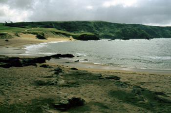 Playa de Verdicio en el Cabo de Peñas, Gozón, Principado de Astu