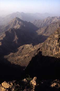 Paisaje desde Shahara, Yemen