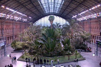 Jardín de la estación de Atocha, Madrid