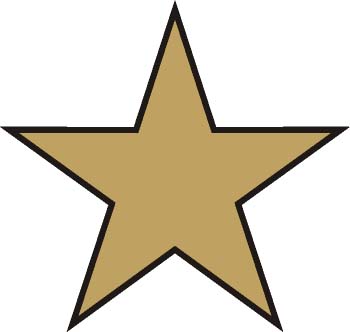 Polígono estrellado. 5 puntas