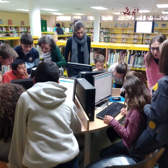 2019_04_04_Quinto visita la Biblioteca de Las Rozas_CEIP FDLR_Las Rozas 7