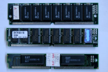Módulo de memoria tipo SIMM 72 contactos