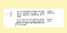 Signo de corrección: invertir letras