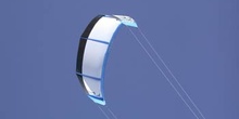 Parapente utilizado para la práctica del kitesurf