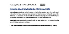 Autoevaluación parte práctica