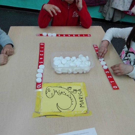 Materiales algoritmos ABN en 5 años CP Mirasierra 5