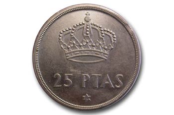 Pesetas, Juan Carlos I, Cruz