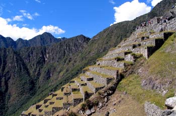 Terrazas en Machu Pichu, Perú