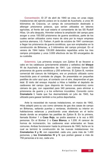 Página 51 de la Guía Didáctica de la Shoá