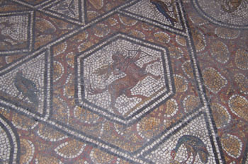 Detalle de mosaico, Museo del Bardo, Túnez
