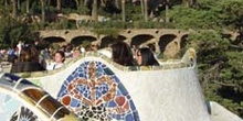 Banco serpenteante, Parque Güell, Barcelona