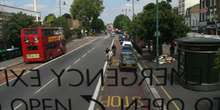 Calle de Hackney desde autobús