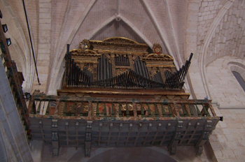órgano de la iglesia del Monasterio de SAnta María de Huerta, So