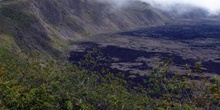 Cráter del Volcán Sierra Negra en la Isla Isabela, Ecuador