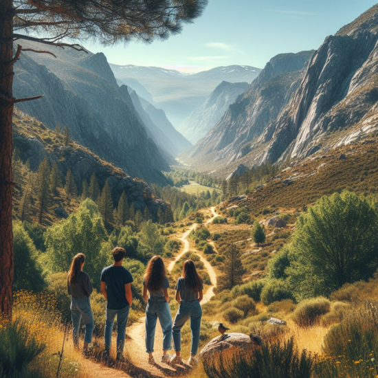 La aventura está en la sierra. Imagen creada con Copilot Bing Imagen creator. - Contenido educativo