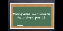 6º matemáticas Cálculo mental, multiplicar por 11