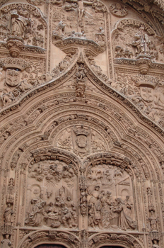 Detalle fachada, Catedral Nueva de Salamanca, Castilla y León