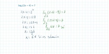 Ecuación Logarítmica 1