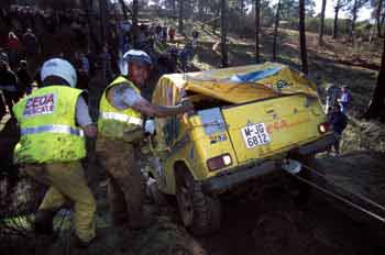 Rescate auxiliado con una polea trasera