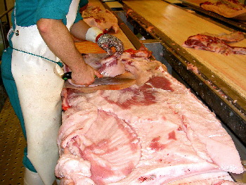 Separación del tocino