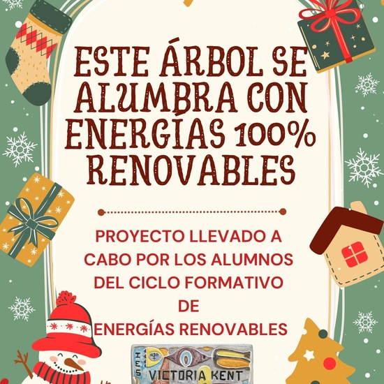 Cartel Árbol de Navidad Sostenible