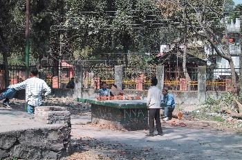 Niños jugando en Katmandú, Nepal