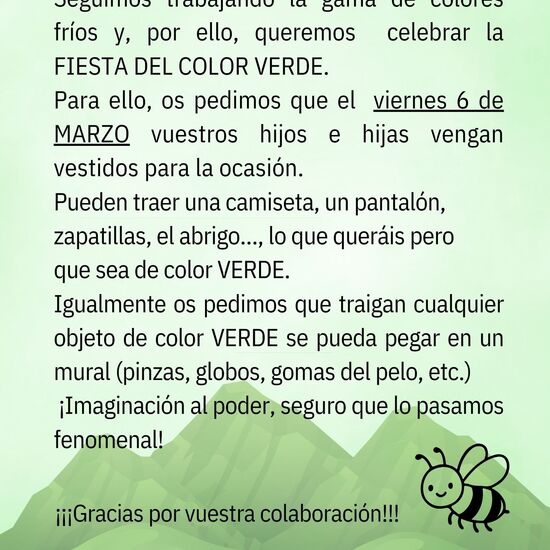 FIESTA DEL COLOR VERDE