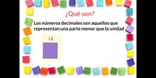 PRIMARIA - 4º - QUÉ SON LOS NÚMEROS DECIMALES - MATEMÁTICAS - FORMACIÓN