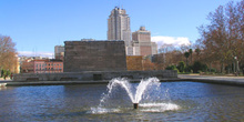 Fuente en Templo de Debod, Madrid