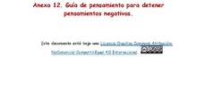 Anexo 12. Guía de pensamiento: detener pensamientos negativos
