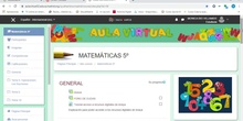 Tutorial aula virtual de 5º Matemáticas del CEIP Alhambra
