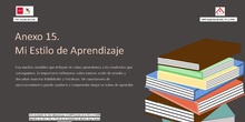 Anexo 15. Mi estilo de aprendizaje