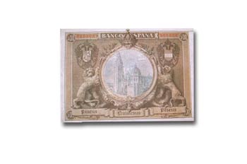 Pesetas , reverso