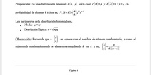 Cálculo de probabilidades en la distribución Binomial