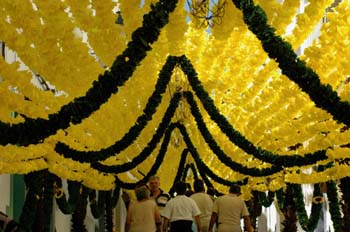 Adornos en la Festa do Povo, Campo Maior, Alentejo, Portugal