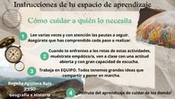 Instrucciones de tu espacio de aprendizaje : Cómo cuidar a quien lo necesita