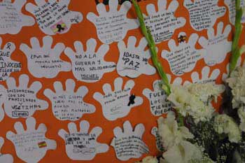 Mensajes de paz en contra de los Atentados del 11-M