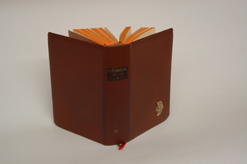 Cubierta en cuero de un libro